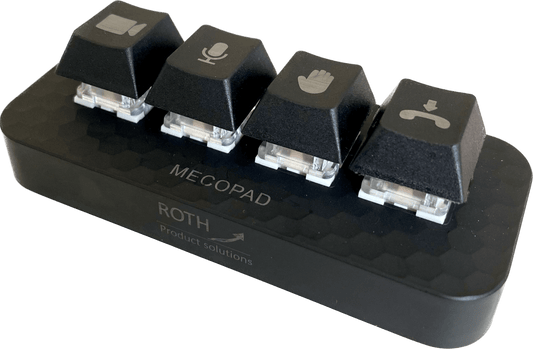 Mecopad 4 Tasten Tastatur für Videokonferenzen